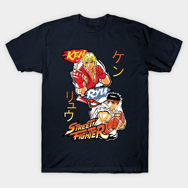 street fighter - Ryu & Ken T-Shirt by Losen500